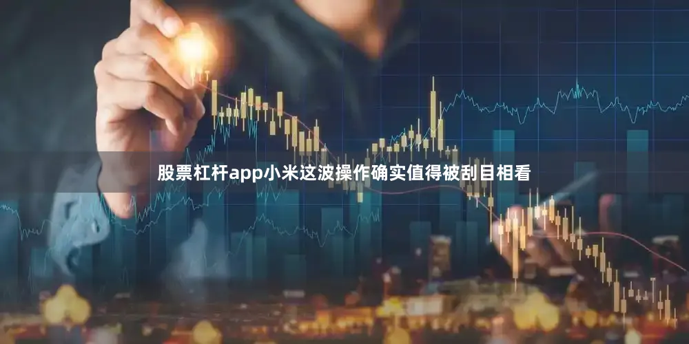 股票杠杆app小米这波操作确实值得被刮目相看